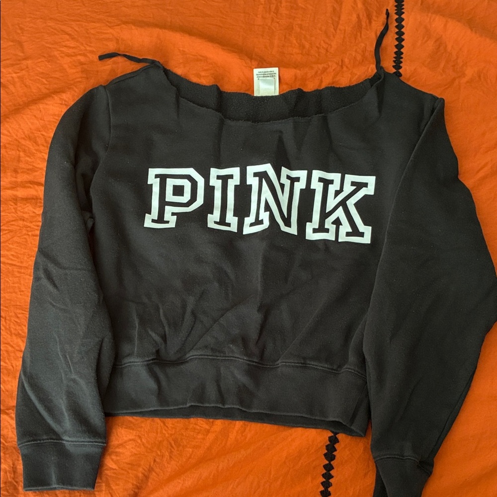 VS Pink crop sweatshirt